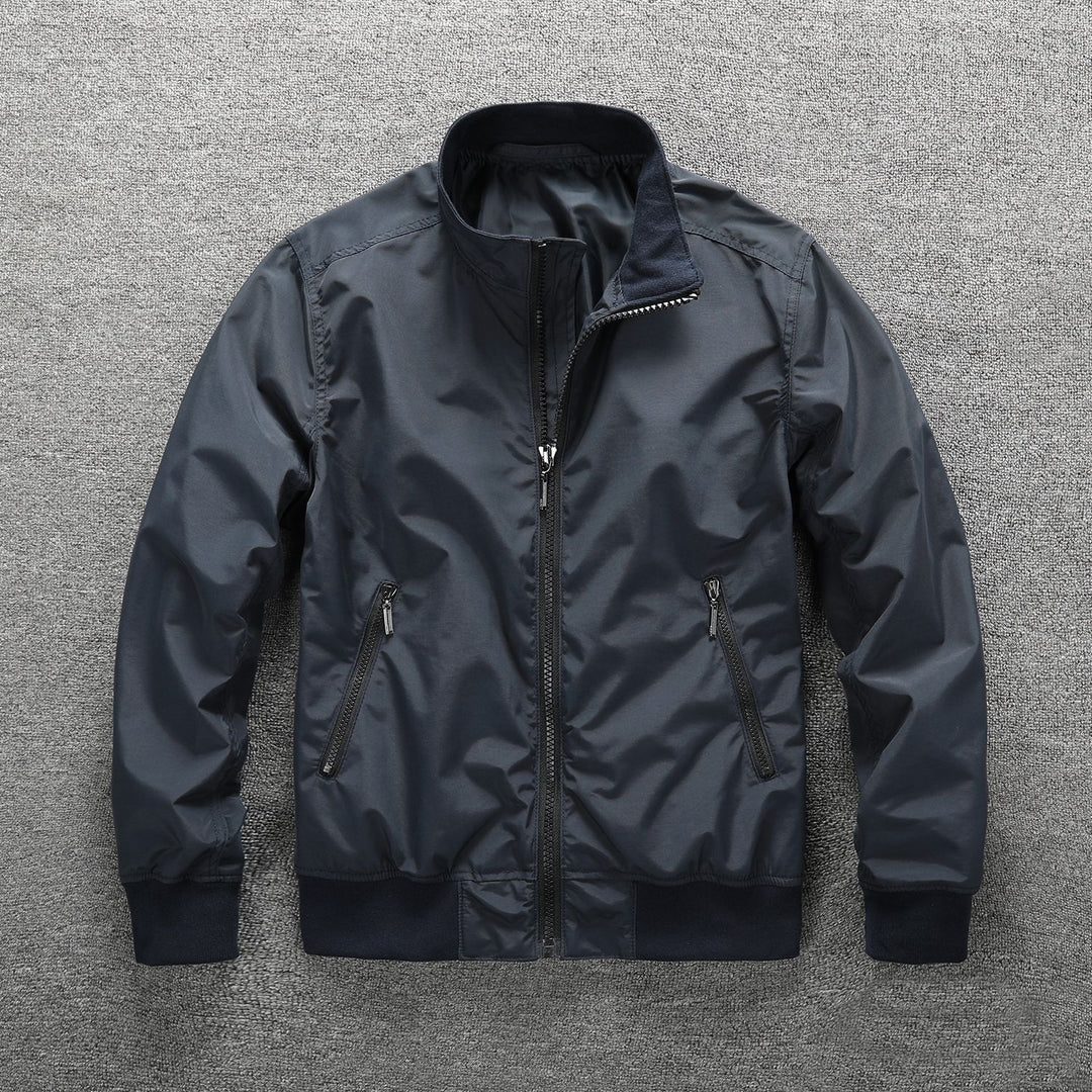 Herren Leichter Windbreaker-Blouson mit Stehkragen Echoarchiv