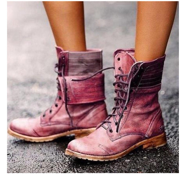 Echoarchiv | Elegante Stiefel Mit Schnürung Vorne