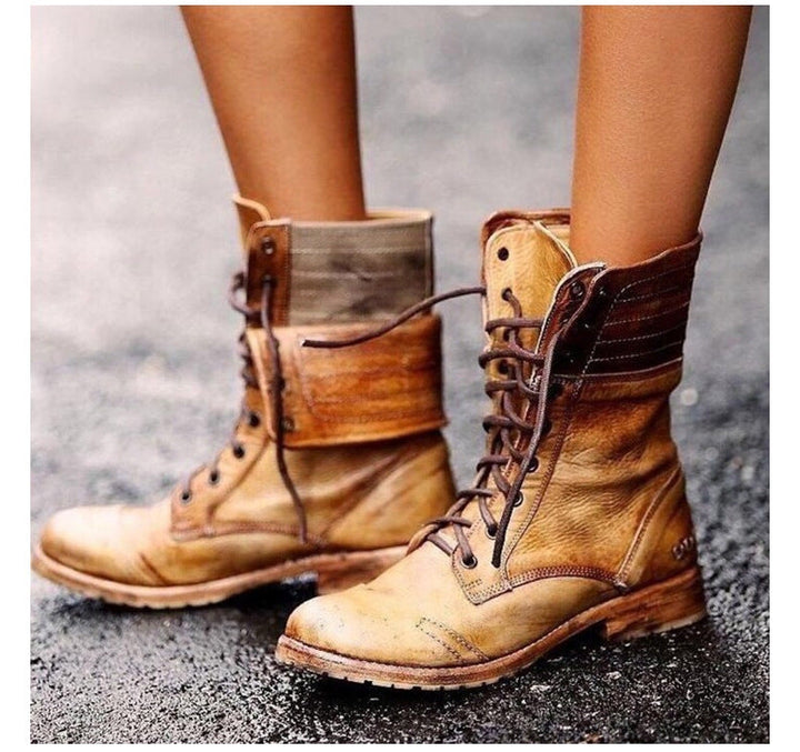 Echoarchiv | Elegante Stiefel Mit Schnürung Vorne