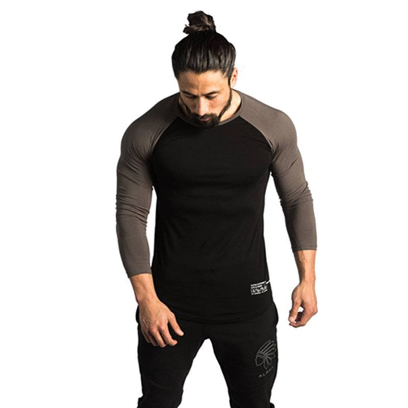 Herren Raglan Langarmshirt mit Rundhalsausschnitt Echoarchiv