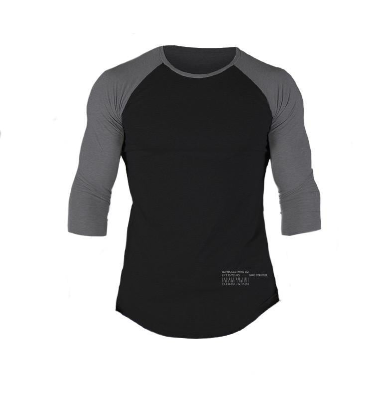 Herren Raglan Langarmshirt mit Rundhalsausschnitt Echoarchiv