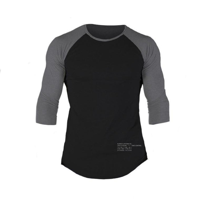 Herren Raglan Langarmshirt mit Rundhalsausschnitt Echoarchiv