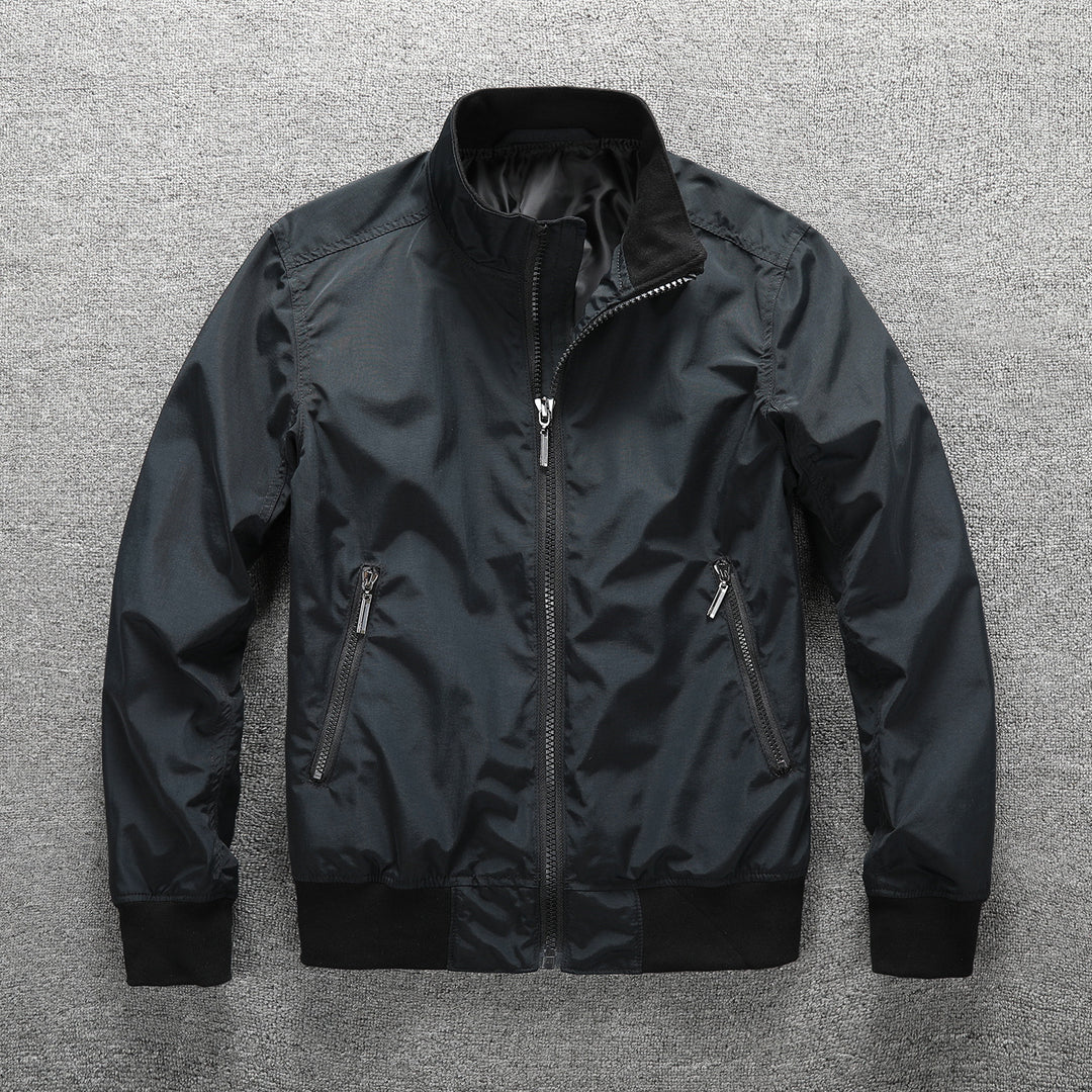 Herren Leichter Windbreaker-Blouson mit Stehkragen Echoarchiv