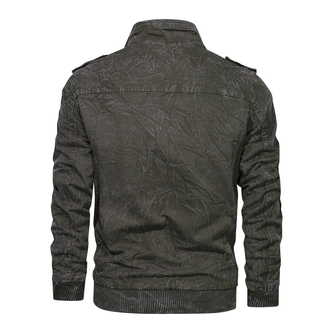 Herren lässige Bikerjacke Echoarchiv