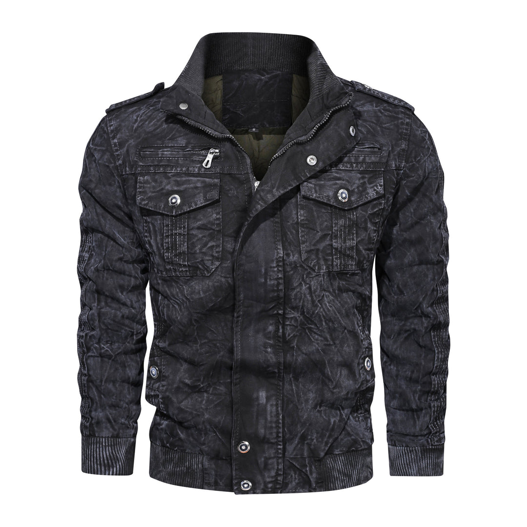 Herren lässige Bikerjacke Echoarchiv