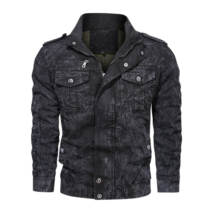 Herren lässige Bikerjacke Echoarchiv
