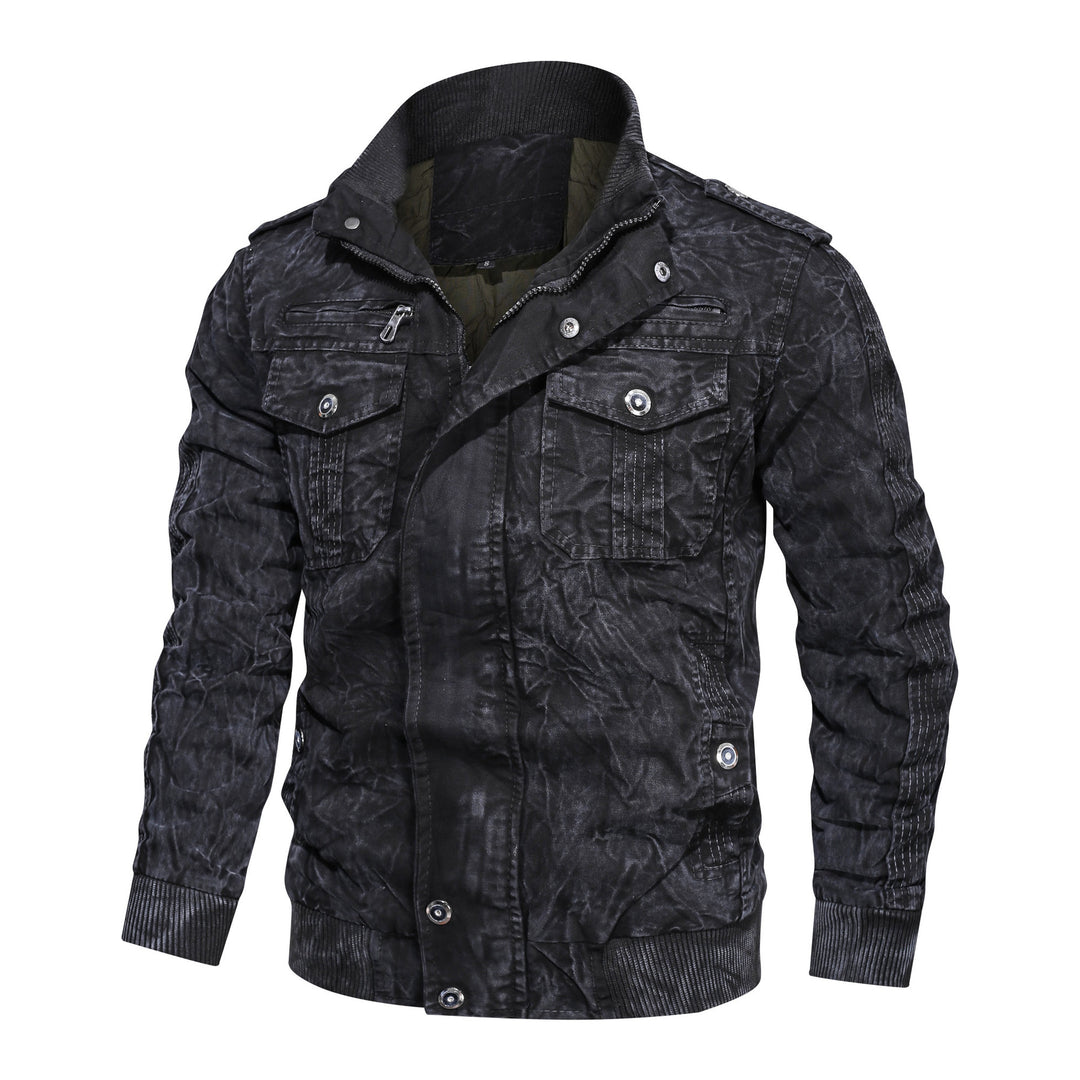 Herren lässige Bikerjacke Echoarchiv