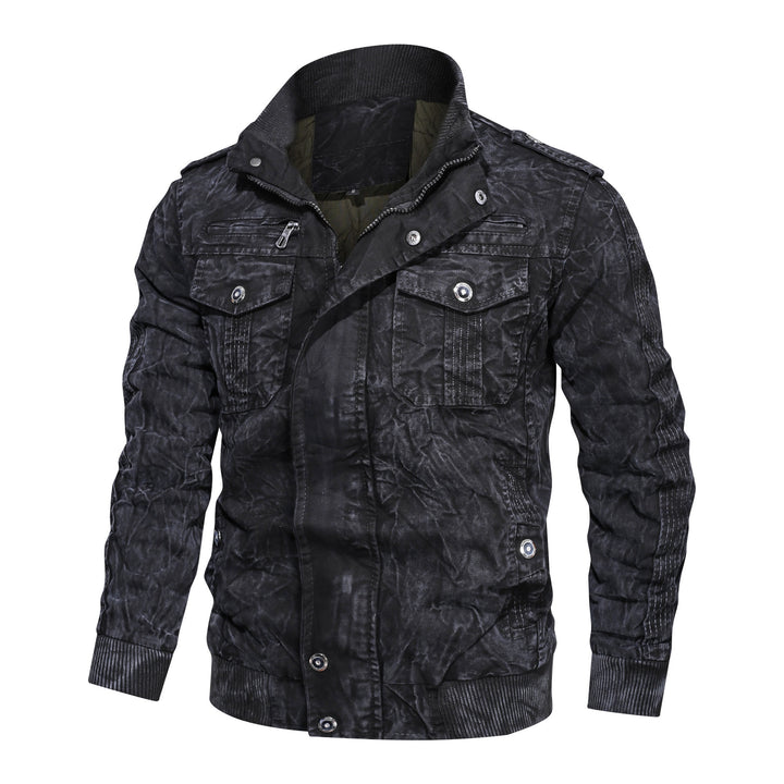 Herren lässige Bikerjacke Echoarchiv