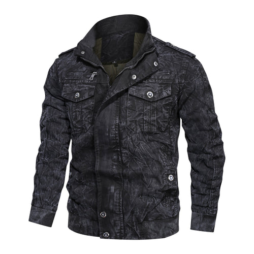 Herren lässige Bikerjacke Echoarchiv