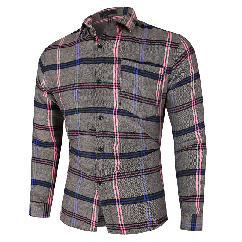 Herren Checkered Flanellhemd Echoarchiv