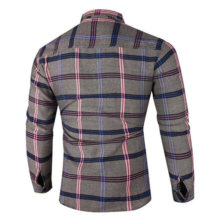 Herren Checkered Flanellhemd Echoarchiv
