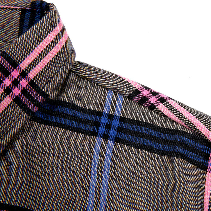 Herren Checkered Flanellhemd Echoarchiv