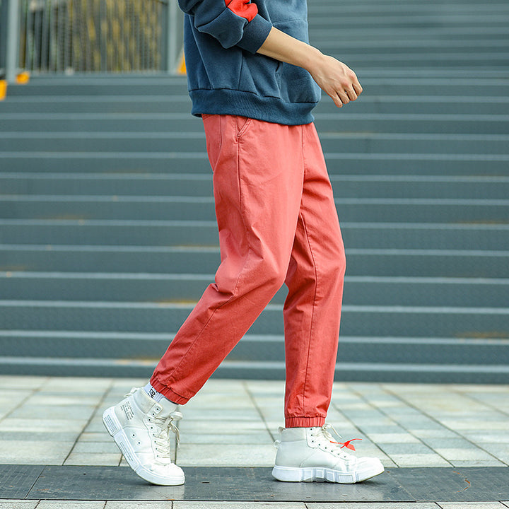 Herren Cargohose im Camouflage-Look mit elastischem Bund und Kordelzug Echoarchiv