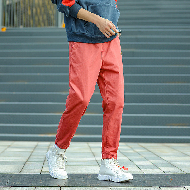 Herren Cargohose im Camouflage-Look mit elastischem Bund und Kordelzug Echoarchiv