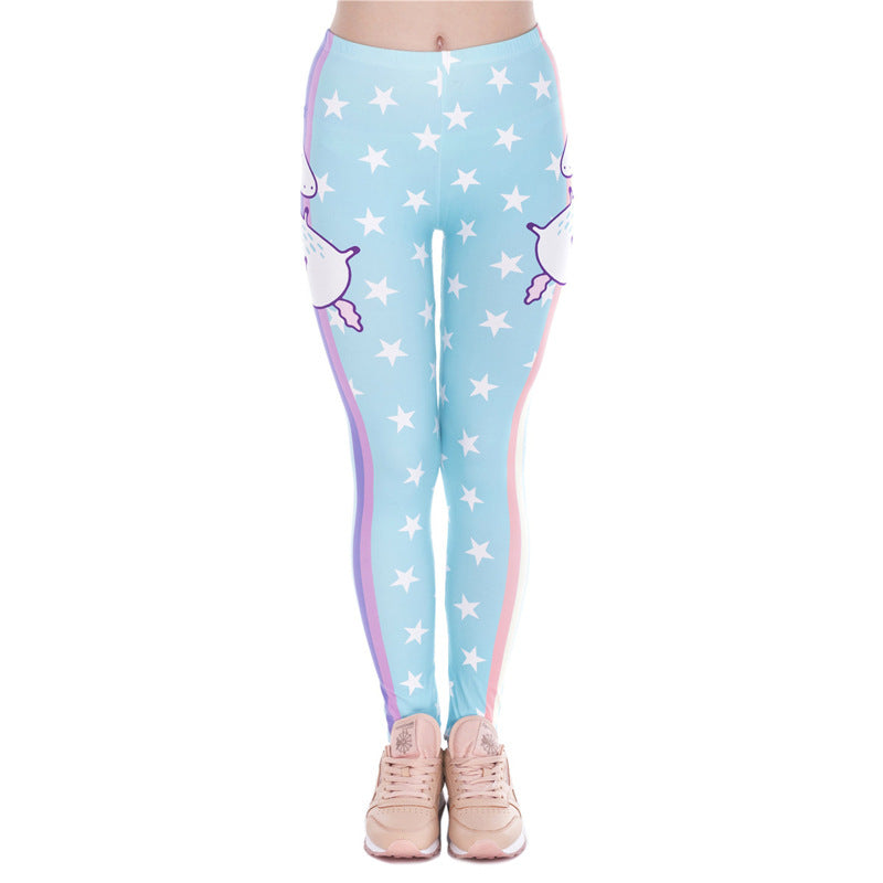 Damen Mandala-Ombre Leggings mit hohem Bund und formendem Stretch echoarchiv-