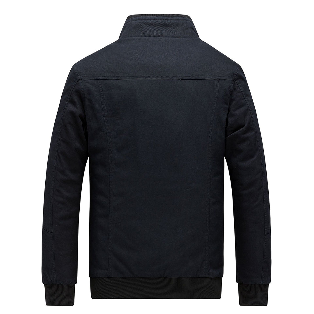 Herren gefütterte Übergangsjacke mit praktischen Taschen Echoarchiv
