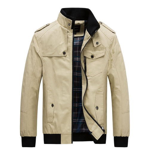 Herren stylische Utility-Jacke mit multifunktionalen Taschen Echoarchiv