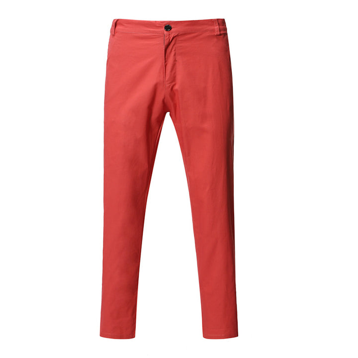 Herren bequeme Chinohose mit modernem Schnitt und elastischem Bund Echoarchiv