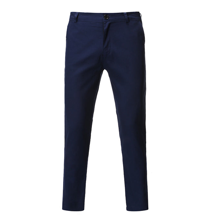 Herren bequeme Chinohose mit modernem Schnitt und elastischem Bund Echoarchiv
