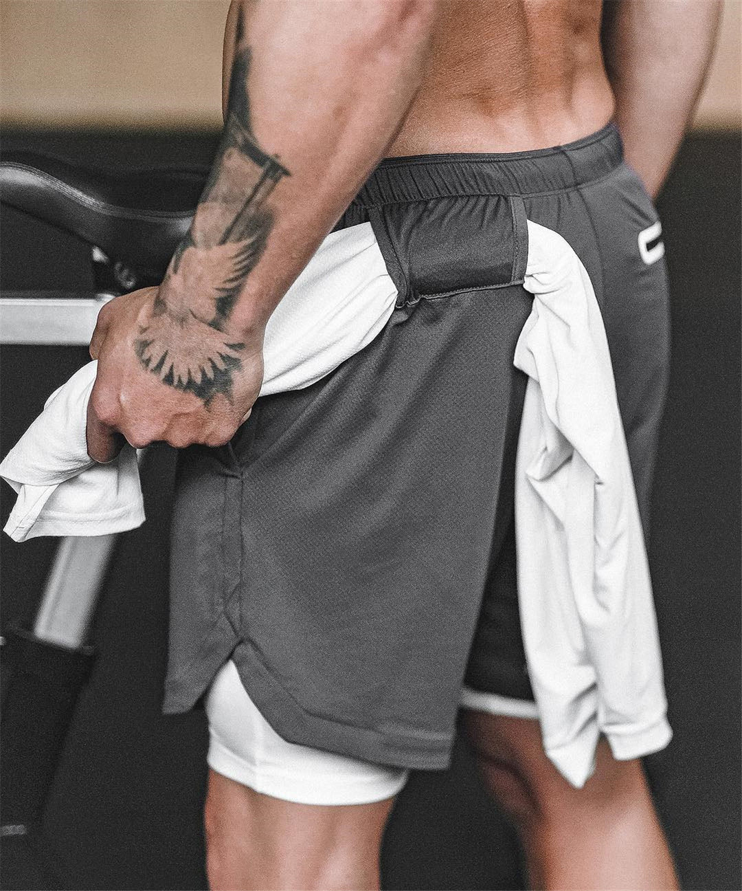 Herren Funktionsshorts mit integrierter Sicherheitsstasche Echoarchiv