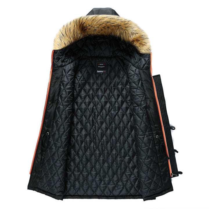 Herren Winterparka mit abnehmbarer Kapuze und Kunstfellbesatz Echoarchiv