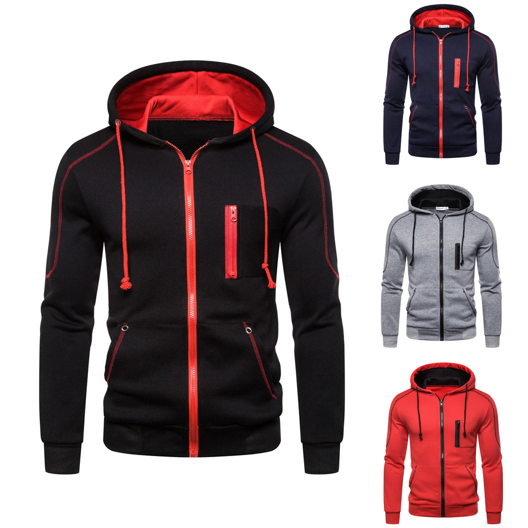 Herren Sportliche Kapuzenjacke mit praktischen Taschen und atmungsaktivem Material Echoarchiv