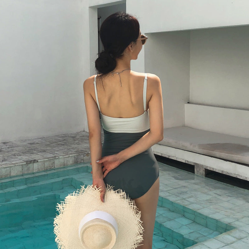 Damen Hoch taillierter Bikini mit Knotendetail Echo Archiv