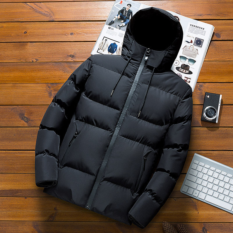 Herren praktische Winterjacke mit abnehmbarer Kapuze Echoarchiv