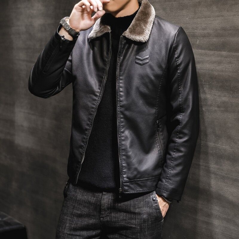 Herren elegante Lederjacke Echo Archiv