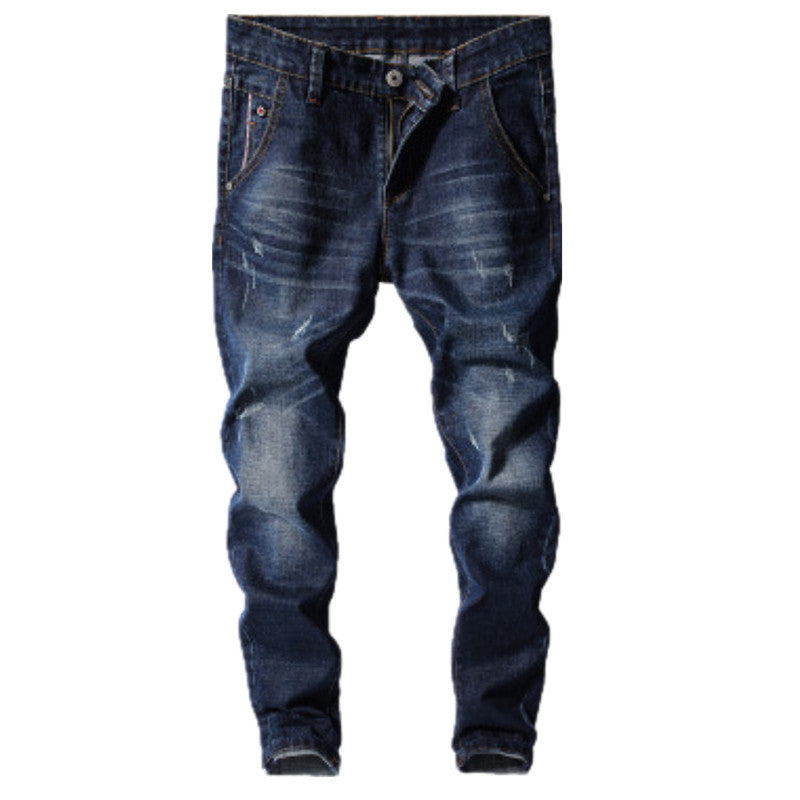 Herren Slim-Fit Jeans mit modischen Distressed-Details Echoarchiv