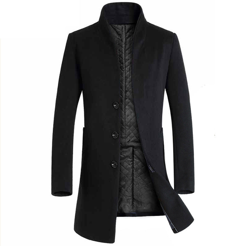 Herren elegante Steppjacke mit hohem Kragen und modischem Schnitt Echoarchiv
