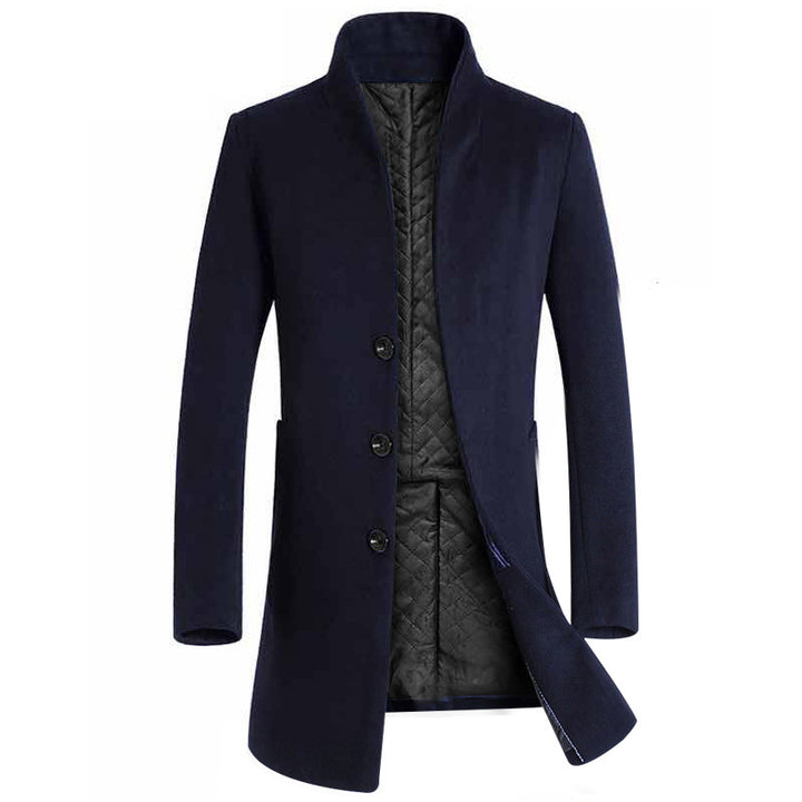 Herren elegante Steppjacke mit hohem Kragen und modischem Schnitt Echoarchiv