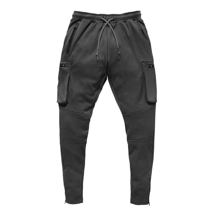 Herren Multifunktionale Slim-Fit Jogginghose mit seitlichen Reißverschlusstaschen und elastischem Bund Echoarchiv