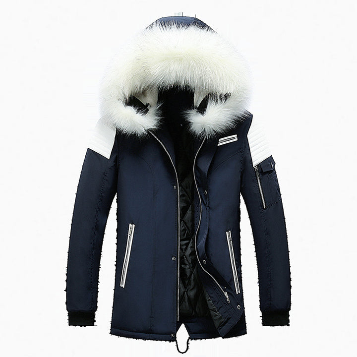 Herren Winterparka mit abnehmbarem Kunstfellkragen Echoarchiv