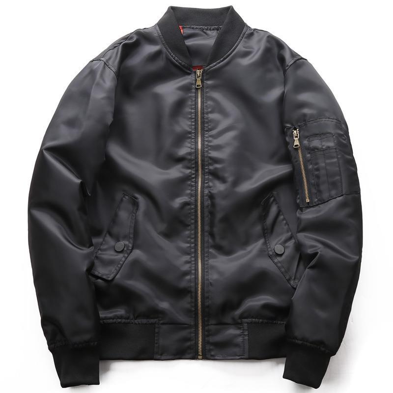 Herren Bomberjacke aus wasserabweisendem Nylon mit Ärmeltasche Echoarchiv