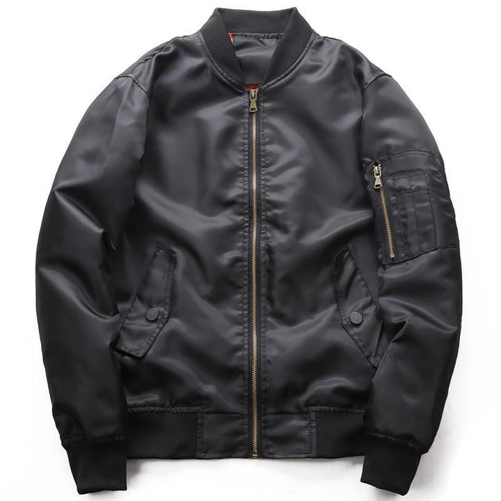 Herren Bomberjacke aus wasserabweisendem Nylon mit Ärmeltasche Echoarchiv