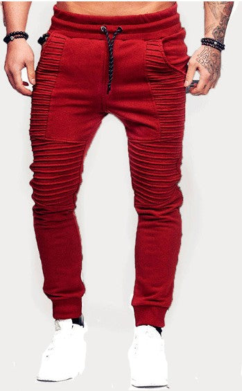 Herren sportliche Slim-Fit Jogginghose mit modischen Rippdetails Echoarchiv