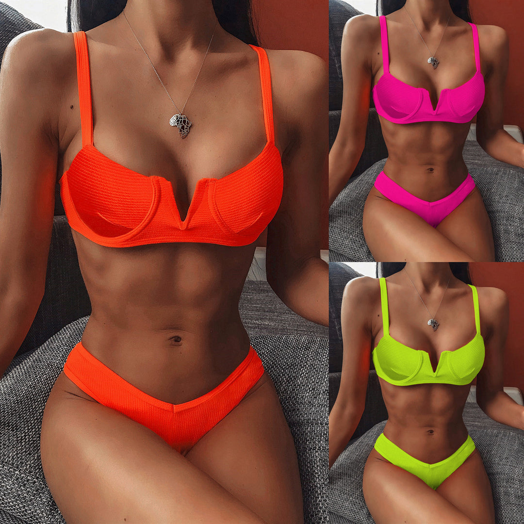 Damen Push-Up Bikini-Set mit schickem Rippendesign Echo Archiv