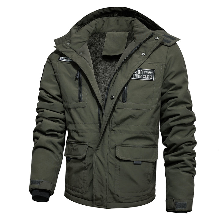 Herren Winterparka mit abnehmbarer Kapuze und Kunstfellbesatz Echoarchiv