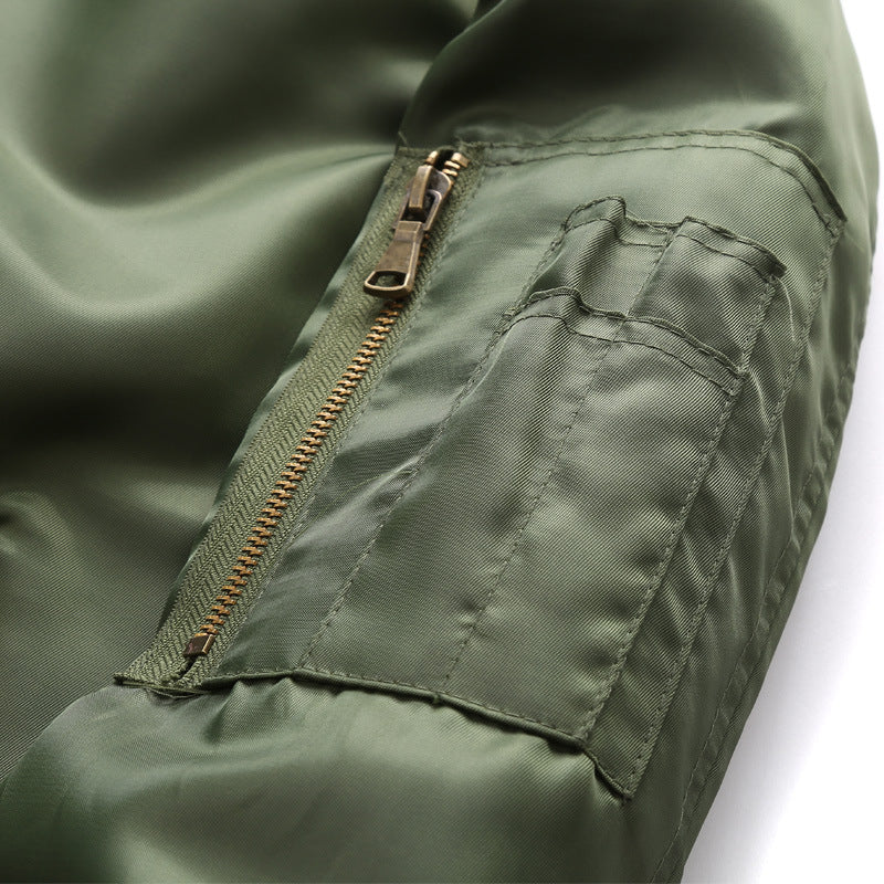 Herren Bomberjacke aus wasserabweisendem Nylon mit Ärmeltasche Echoarchiv