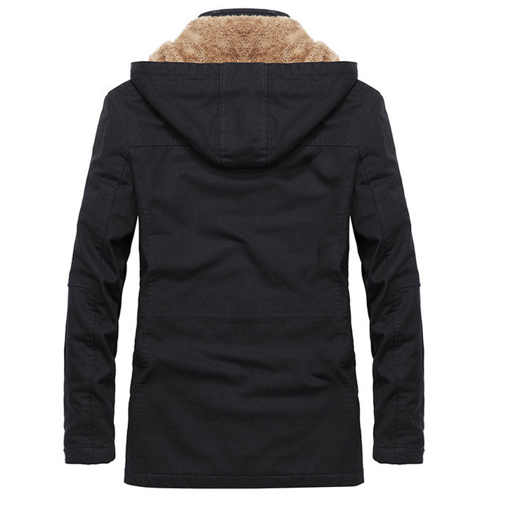 Herren Wetterfeste Parka mit Fleece-Futter Echo Archiv