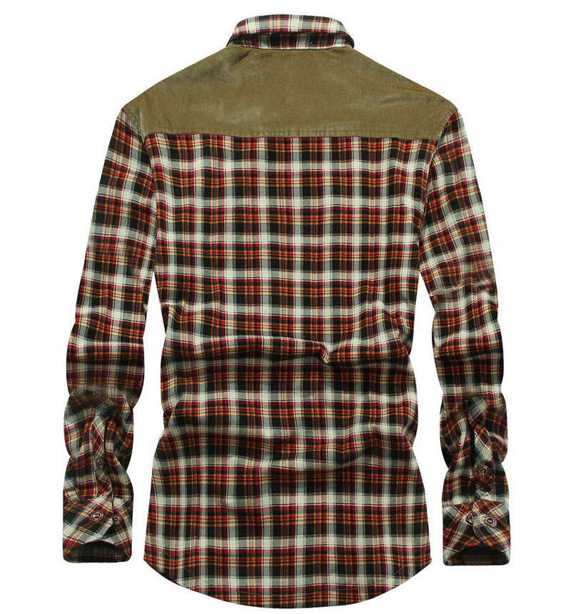 Herren Gemusterte Flanellhemdjacke Echo Archiv