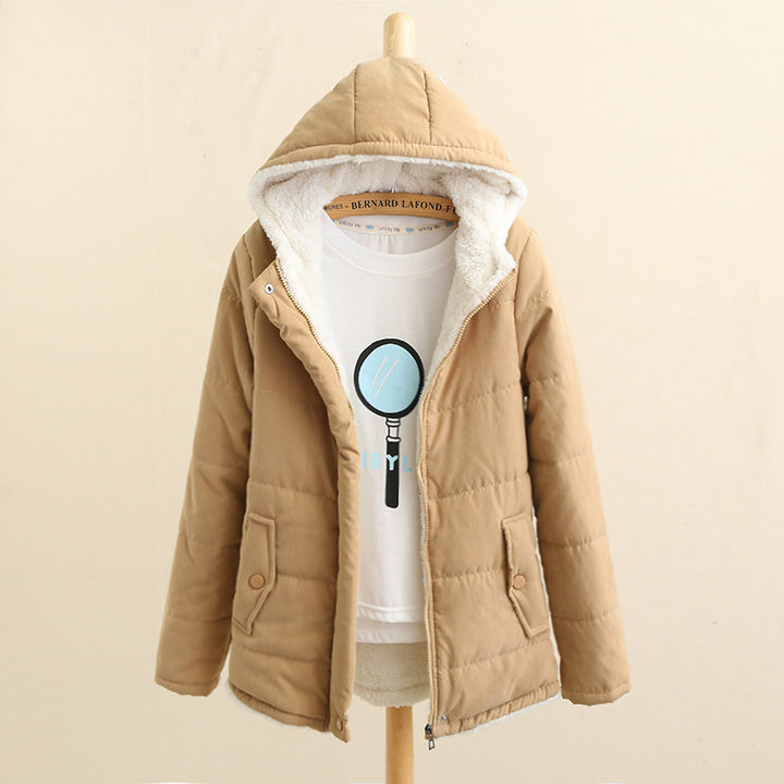 Damen nan gesteppte Kapuzenjacke mit Teddyfutter, verdeckter Druckknopfleiste und aufgesetzten Taschen Echo Archiv