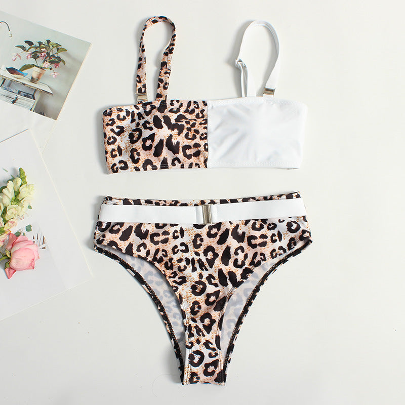 Damen Trendiger Leo-Muster Bikini Echo Archiv