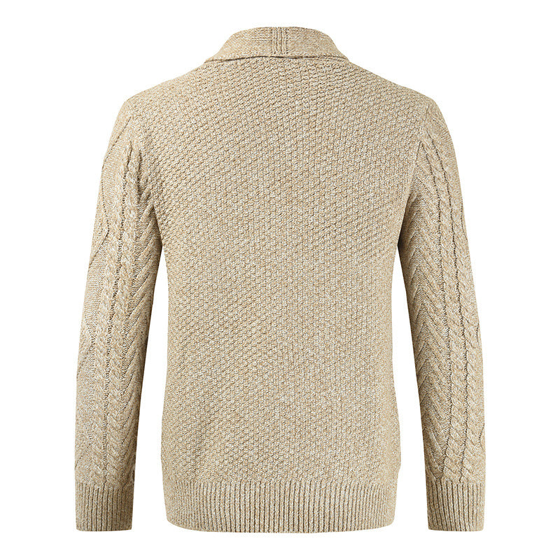 Herren nan Strickcardigan mit Zopfmuster und Schalkragen Echo Archiv