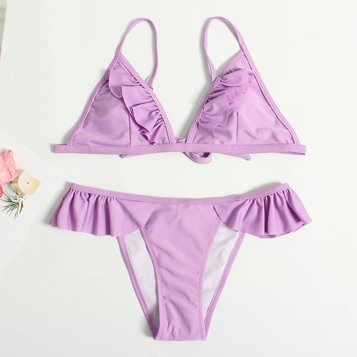 Damen Rüschenschnitte Bikini-Set Echo Archiv