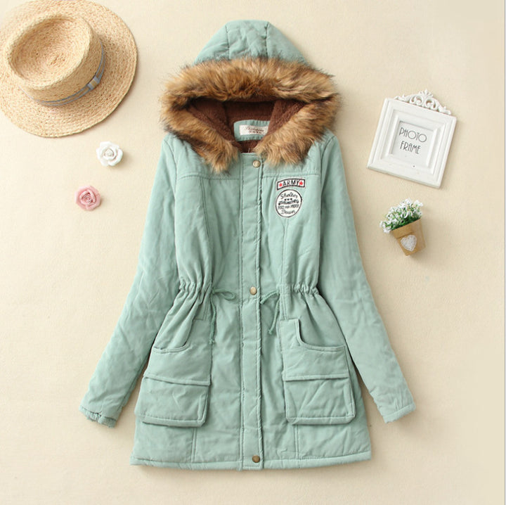 Damen Gefütterter Parka mit Kunstfellkapuze und Teddyfutter – Avérine