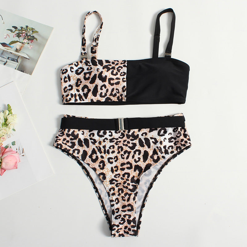 Damen Trendiger Leo-Muster Bikini Echo Archiv
