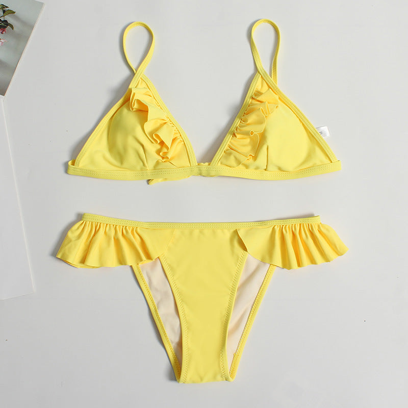 Damen Rüschenschnitte Bikini-Set Echo Archiv