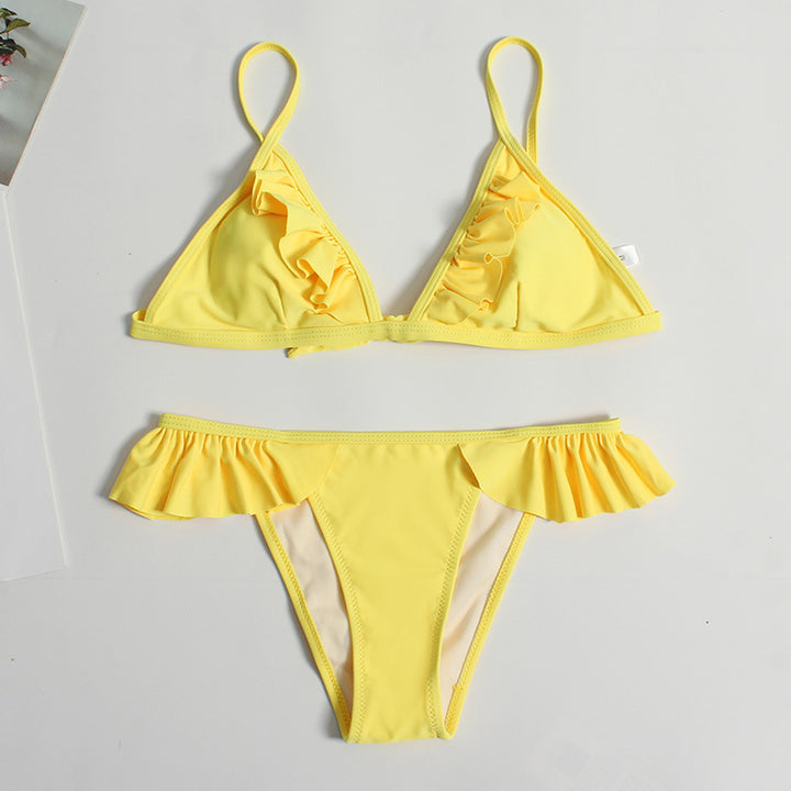 Damen Rüschenschnitte Bikini-Set Echo Archiv